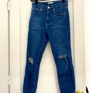 Good American high waisted skinny jeans size 28